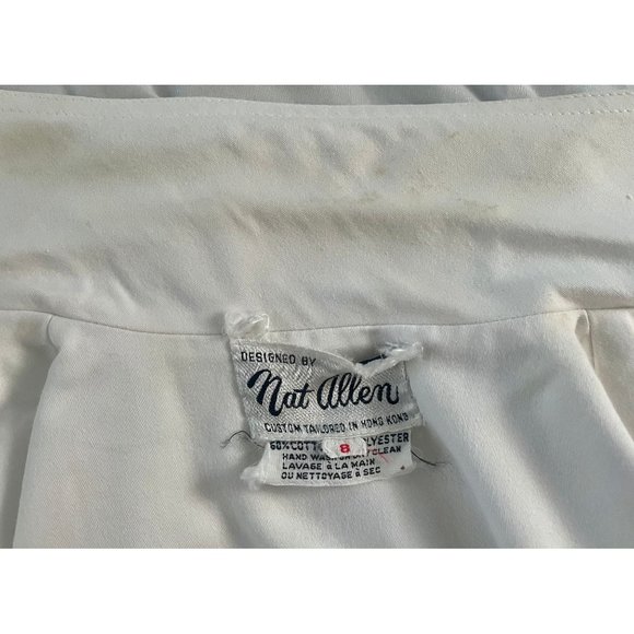 Vintage 60s Nat Allen Blazer Jacket in White Size S midcentury blazer jacket. - Picture 7 of 10